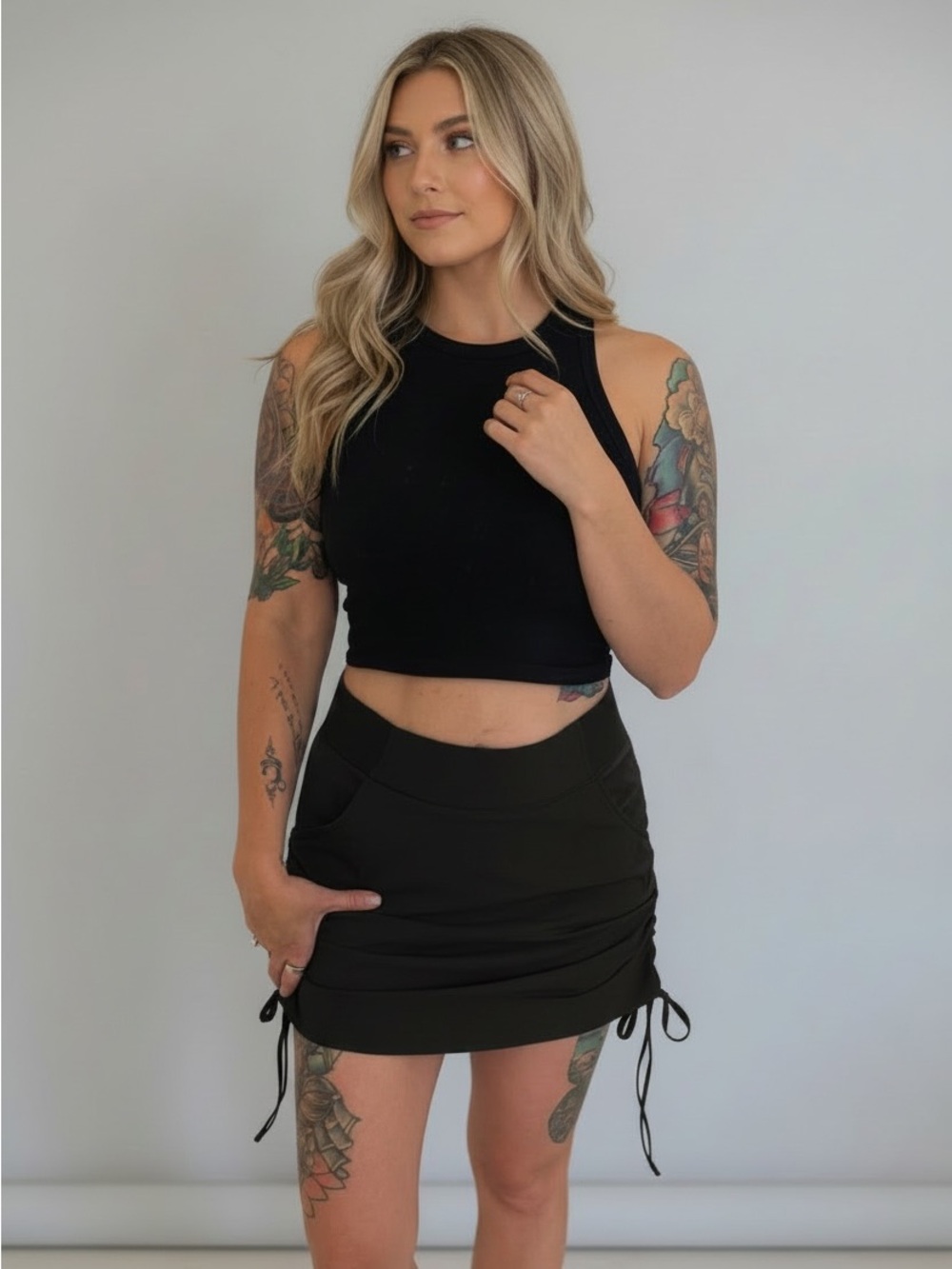 Columbia | Anytime Casual Skort Black Omni-Shield UPF 50 Skirt Shorts Medium